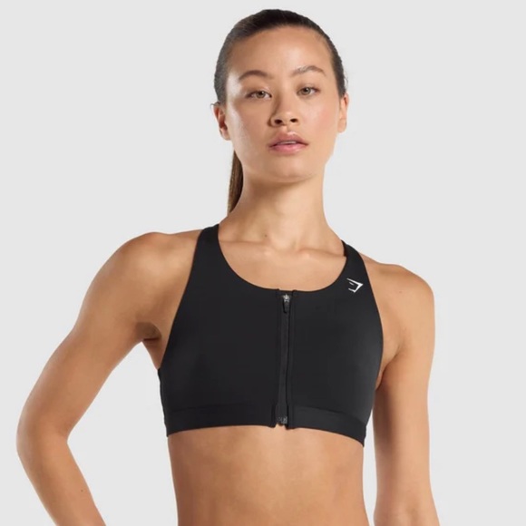 Gymshark Zip Up Sports bra - Picture 1 of 4